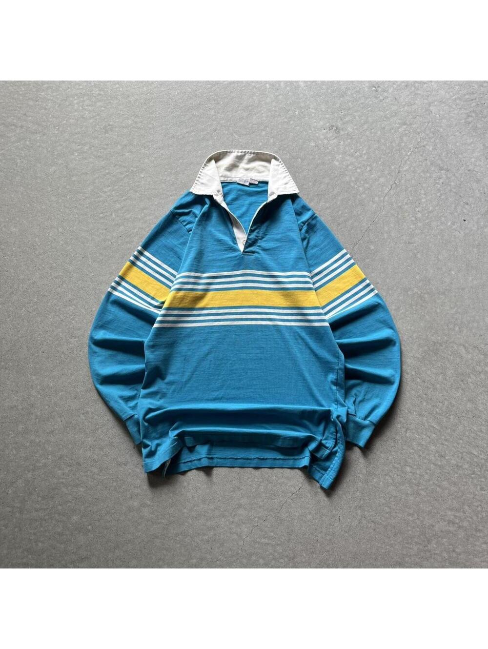 Vintage 80s Striped Rugby Shirt